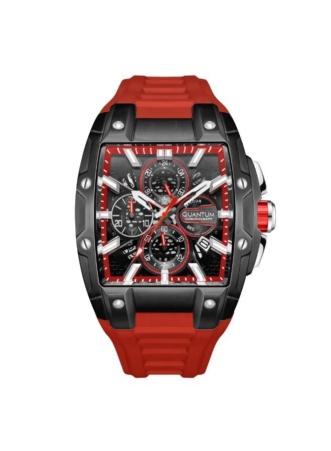 كوانتوم Men's Silicone Analog Watch HNG1161.058 - 43.5 mm